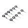 Auto electronics tool, rubberized, set of 11 items