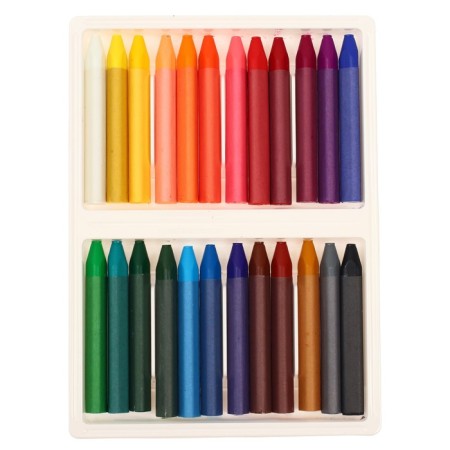 Oil pastel 24 colors, "ray" school of creativity, three -sided-1
