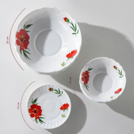 Service table "velvet rose", 37 items, glass ceramic-2