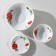 Service table "velvet rose", 37 items, glass ceramic