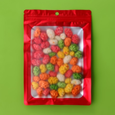 SIP-Lock pack with a window, with euroslot, red, 14 x 20 cm
