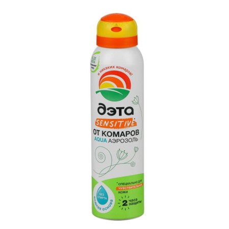 Aerosol repellent from mosquitoes "Data Aqua", for sensitive skin, 150 ml