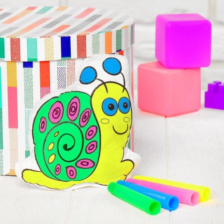 Coloring-painting toy "Snail" (without markers) in a package