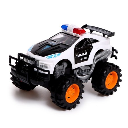 Radio -controlled "Road Patrol" machine works on batteries, black color-3