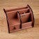 Organizer 5 sections, 1 sliding box, a series of ash shimo dark with Kant Dark, 14*21cm
