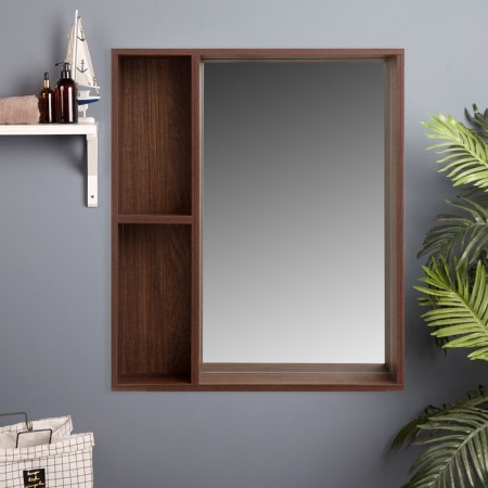 Bathroom Bathroom mirror "Brit 60", sea tree vintage, 60 x 70 x 12 cm-1