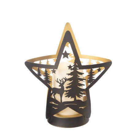 Lamp "Star" LED 3HAAA Black 10.5x21.8x23cm-8