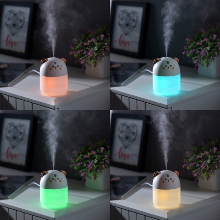 Moisturizer HM-18 ultrasonic, 0.25 l, 2 W, backlight, USB (in the comp-there), white-1