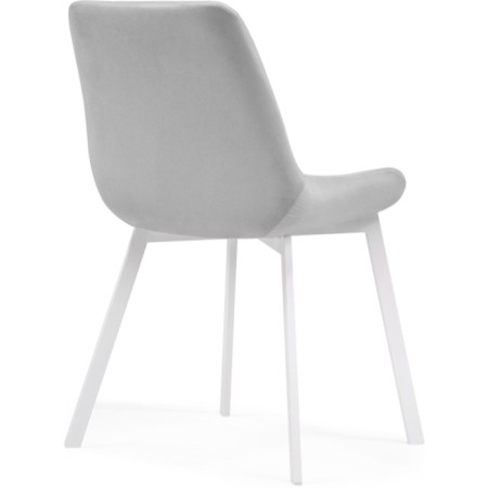 SHELS on a metal frame Chelsea Metal/velor, white/gray 50x60x80 cm-3