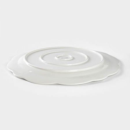 Porcelain dish Magistro "Study", D = 40.5 cm, white color-2