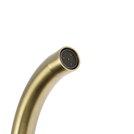 ACCOONA A4594AW kitchen mixer, single -leaf, high spout, brass, gold-3