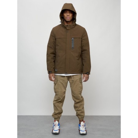Male spring jacket, size 52, brown color-12