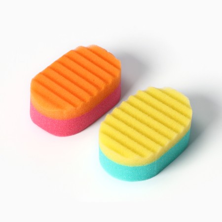 Body sponge "Lily", 12 × 8 × 4.5 cm, mix-4