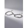 Bracelets "Demetrons" on a magnet, heart on large links, color silver