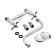 Kitchen mixer Zein Z27380101, wall, crane-boux brass 1/2 ", chrome