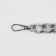 A chain for a bag, with carbines, iron, 22 × 16 mm, 30 cm, silver color