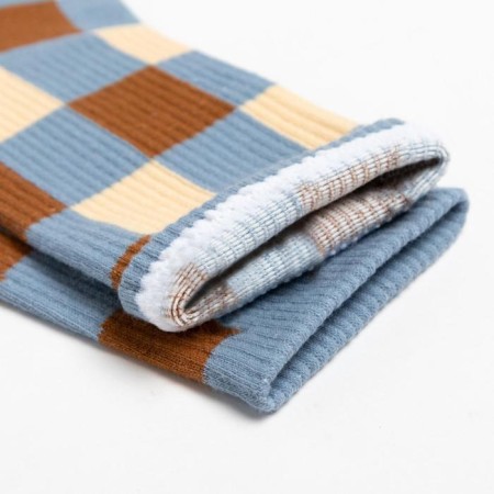 Minaku socks blue/beige color, size 36-41 (23-27 cm)-1