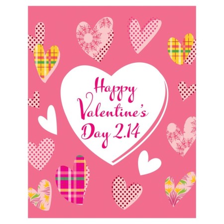 Pillow Board "Stylish hearts, decorative, size 16x45 cm-1