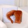 Soft toy-podushka "Male shoulder", 27 cm, brown color
