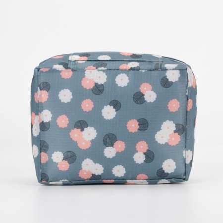 Lightning cosmetic bag, gray-blue color-2