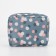 Lightning cosmetic bag, gray-blue color