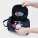 Lightning cosmetic bag, external pocket, blue color