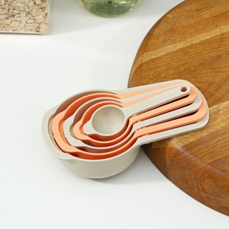 A set of measurements, 5pcs: 7.5; 15; 60; 85; 125 ml, beige color-1