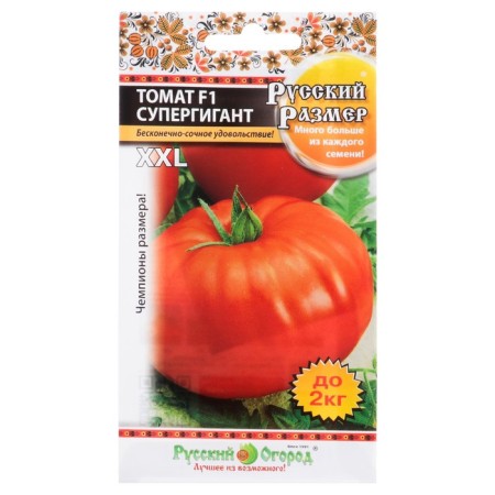 Seeds Tomat "Super Gigant XXL" Series Russian Size F1 Medium -End, 6 pcs