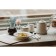 Porcelain dining plate Magistro "sea breeze", 400 ml, d = 20 cm, white color