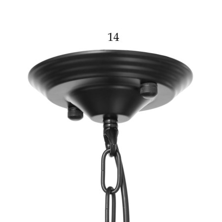 Chandelier 2714/6 E27 40W Black 72x72x42-72 cm Bayerlux-8