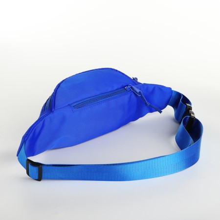 Lightning waist bag, 2 pockets, blue color-2