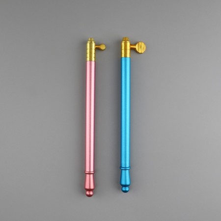 Knitting hook, with interchangeable heads, 10 pcs, D = 0.5 - 2.75 mm, 11.5 cm, color mix-7