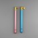 Knitting hook, with interchangeable heads, 10 pcs, D = 0.5 - 2.75 mm, 11.5 cm, color mix