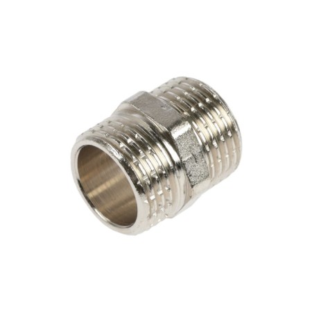 Nipple RTP, 1/2 ", external thread, nickel -plated brass, euros