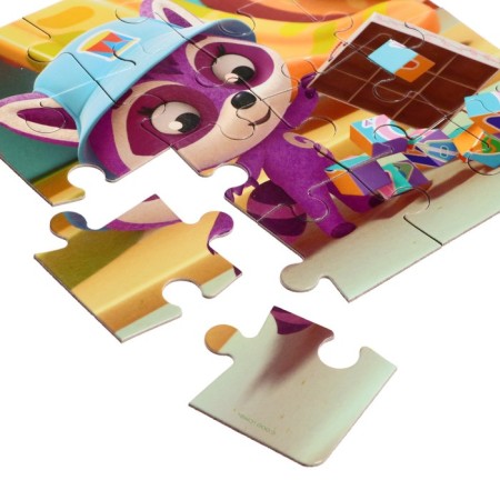 Puzzle "Raccoon. Cubes ", 16 elements-4