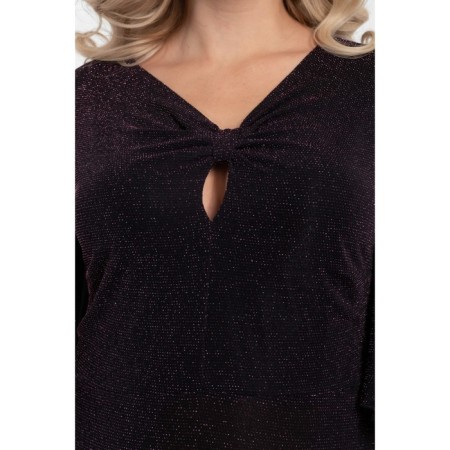 Women's dress, size 52, black color, pink-7