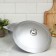 Cauldron for pilaf, 6 liters, aluminum cover, cast pens, silver color