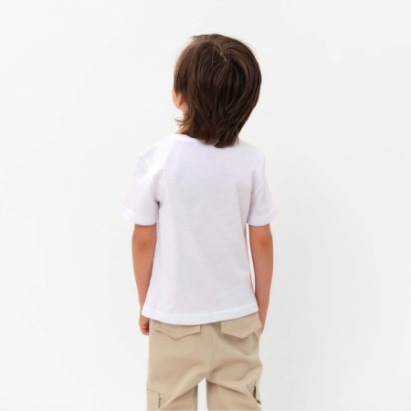 T-shirt Children's KAFTAN "Submers", white, height 122-128 (34)-3
