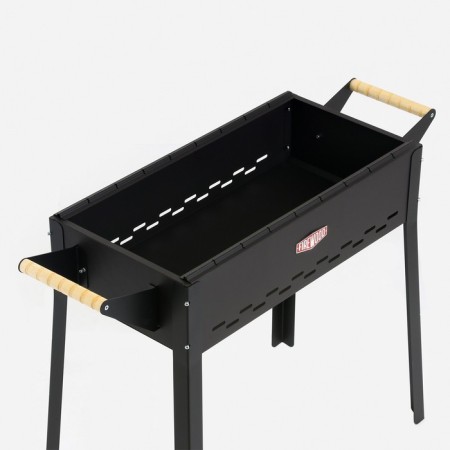 Мангал "OPTIMUM FIREWOOD" 100 х 37 х 75 см, толщина стали 1 и 1,5 мм-1
