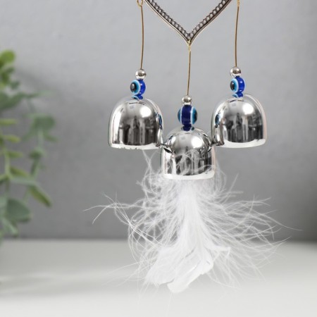 Wind music metal, plastic "From the evil eye with a pen" 3 bells 38x5x2.8 cm-2