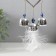 Wind music metal, plastic "From the evil eye with a pen" 3 bells 38x5x2.8 cm