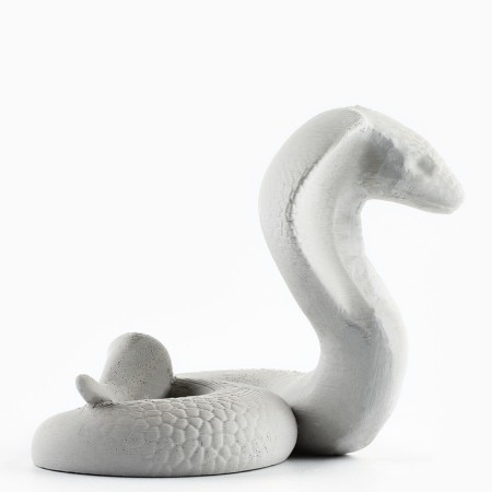 Top for the phone New Year's souvenir "New Year: Cobra", gray, 8.5 x 7.5 cm-3