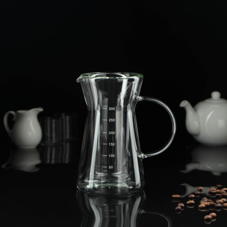 Kemex with a measured scale "Tipika", 300 ml, double glass-1