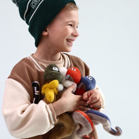 New Year! Soft toy "Snake Arkashka", 15 cm, blue color-7