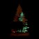 New Year's decor with backlight "Christmas trees and a deer with a bell" 13.5 × 5 × 22 cm, green