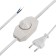Network cord with dimmer, 2x0.75 mm², 2 m white rexant