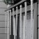 Garland "icicles rhyflated" 2.5 × 0.42 m, IP65, transparent thread, 288 LED, white glow with a drain effect, 12 V effect