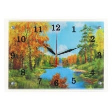 Carty clock is wall-mounted, interior 