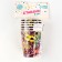 A one -time paper glass "Happy Birthday" Carnival, 250 ml