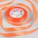 Satin tape, 12 mm × 23 ± 1 m, carrot color # 22